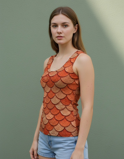 Women's Burnt Sienna Nereid Tank Top tank top