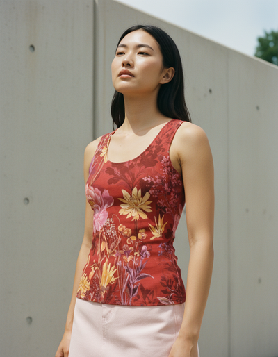 Women's Fiery Red Eden Tank Top tank top