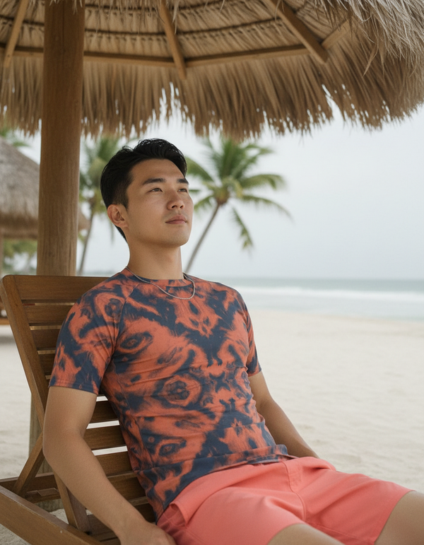 Men's Ikat Rash Guard