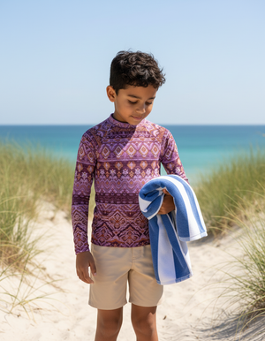 Burnished Lilac Serenade Kids Rash Guard Kids Rash Guard — Dripper
