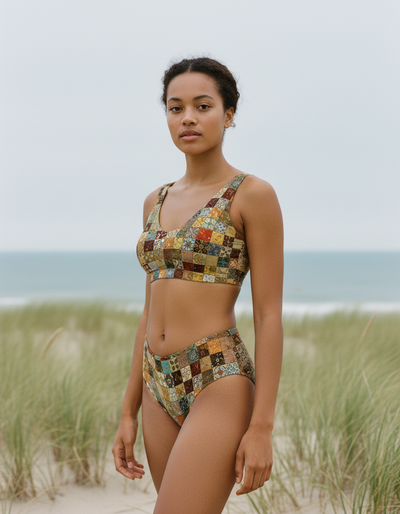 Amber Haze Celeste high-waisted bikini