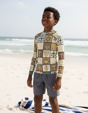 Youth Rhodonite Unity youth rashguards