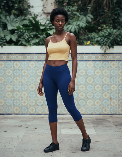 Navy Capri Leggings capri leggings