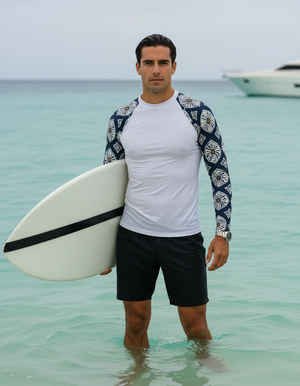 White Onyx Yuki Rash Guard Men's Rashguard — Dripper