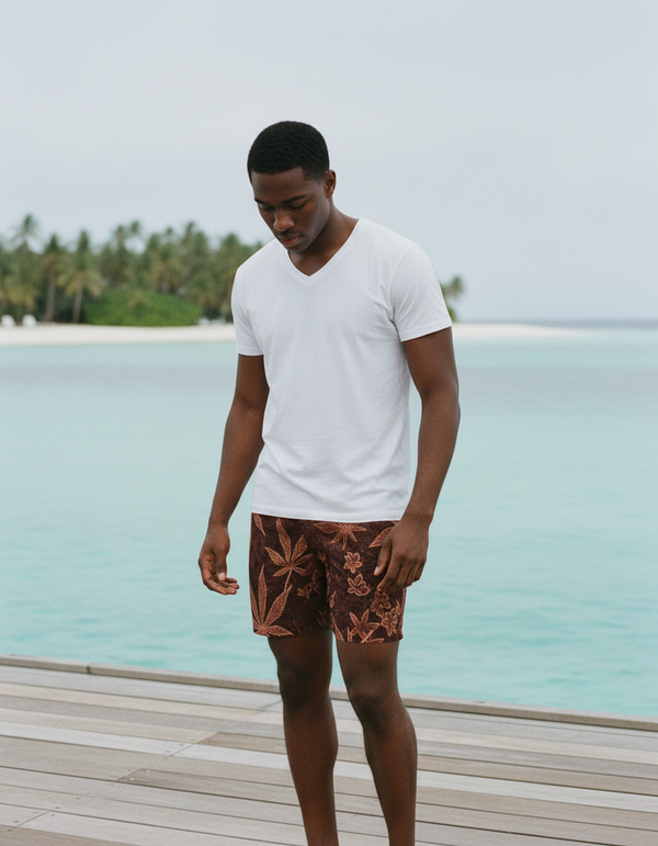 Men's Japanese Asanoha Swim Trunks