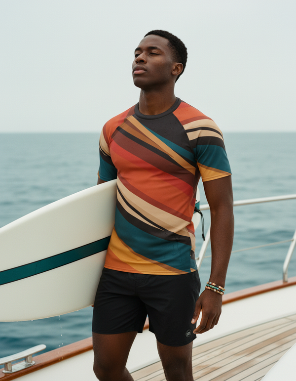 Men's Mid-Century Modern Rash Guard