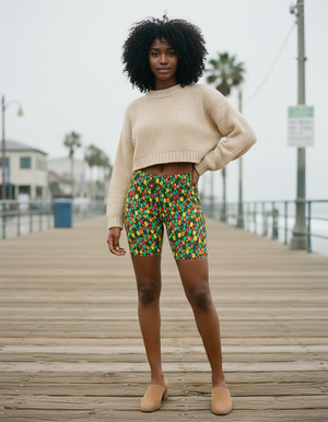Women's Vibrant Seamless Patterns Short Shorts