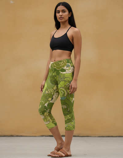 Lime Nami Capri Leggings capri leggings