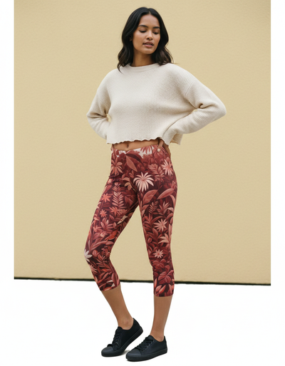 Lava Falls Canopy Capri Leggings capri leggings