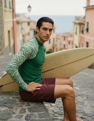Runway Emerald Aoi Rash Guard Men's Rashguard — Dripper