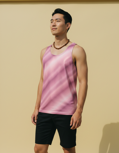 Men's Millennial Pink Stratum Tank Top tank top