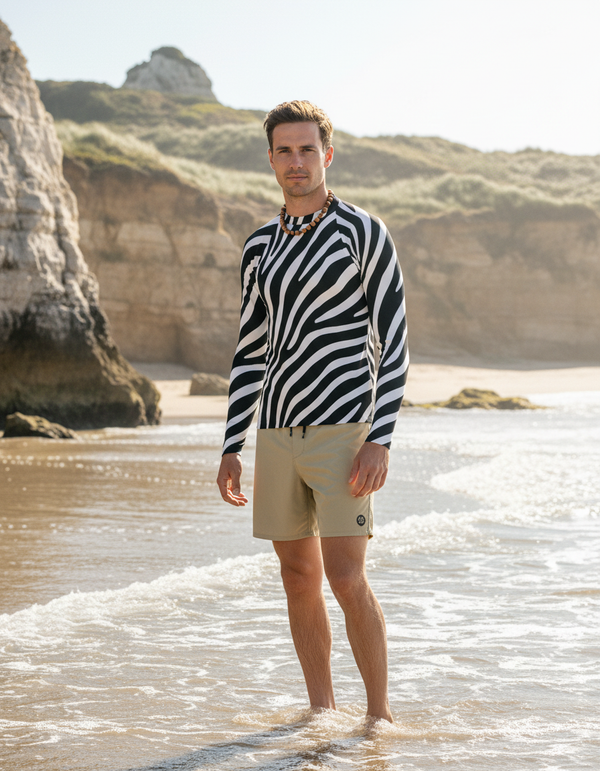 Stripes Rash Guard bikini — Dripper