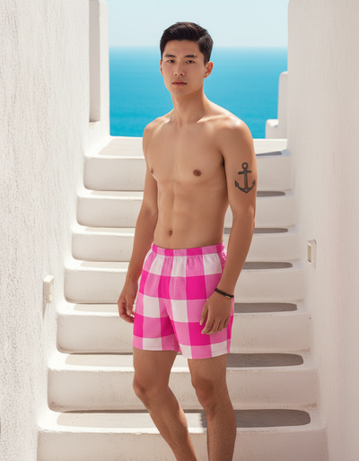 Fuchsia Men's Swim Trunks swim trunks