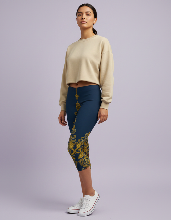 Seruni Capri Leggings Capri Leggings — Dripper