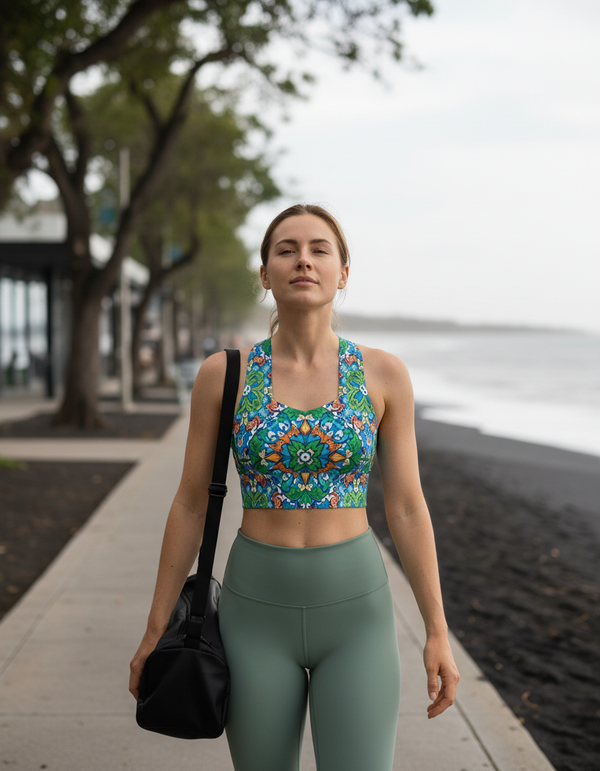 Iznik Collection longline sports bras