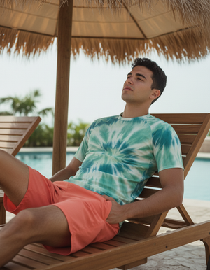 Men's Alexandrite Nebula men's short-sleeve rashguards