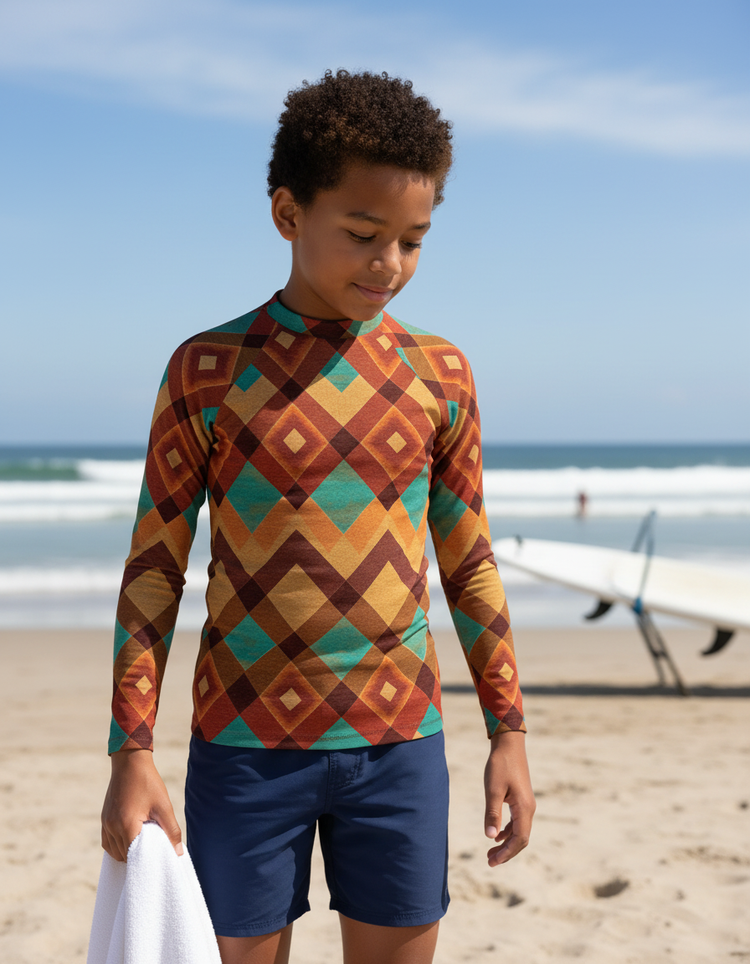 Youth Southwest Diamond Rash Guard