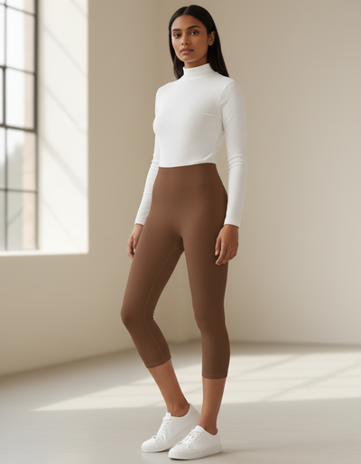 Nutmeg Capri Yoga Leggings capri yoga leggings
