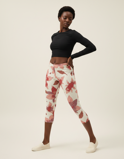 Dusty Rose Zenith Capri Leggings capri leggings