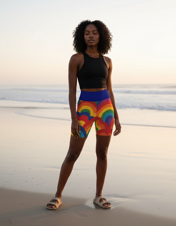 Yoga Shorts in Refract