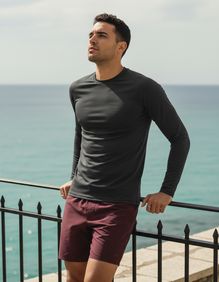 Anthracite Rash Guard Men's Rashguard — Dripper