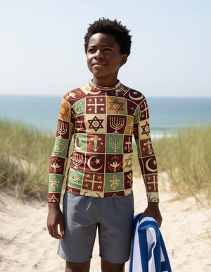 Youth Lava Falls Unity youth rashguards
