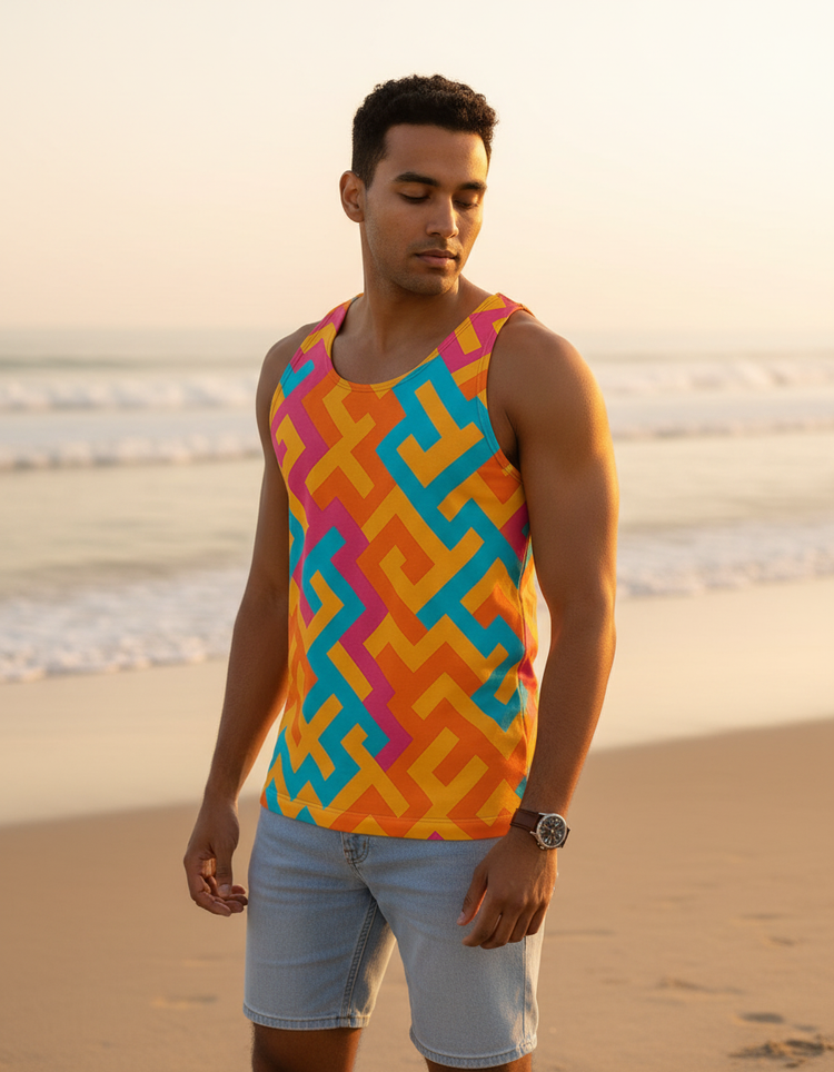 Men's Sakura tank tops