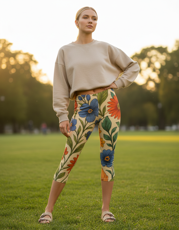 Verdure Capri Leggings Capri Leggings — Dripper