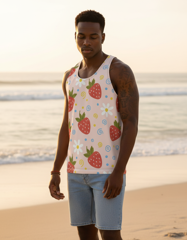 Sweet Sunset Blush Tank Top