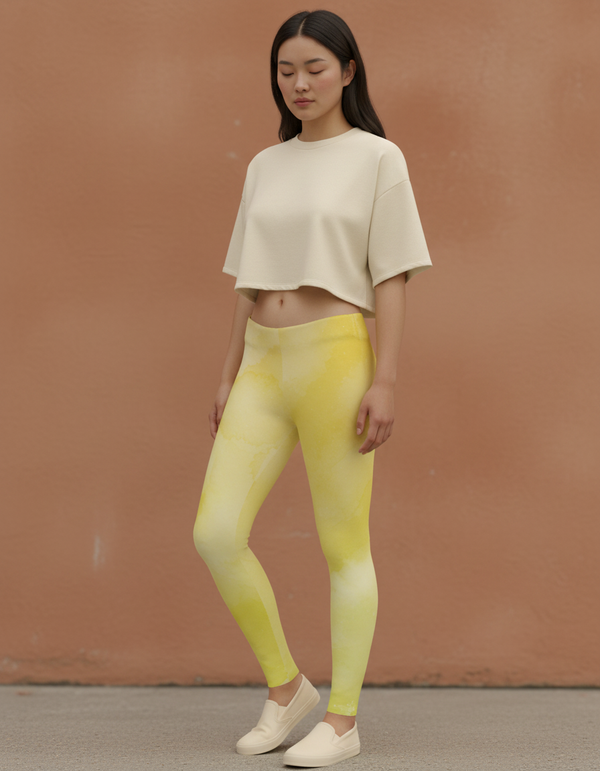 Leggings in Yellow Mosaic