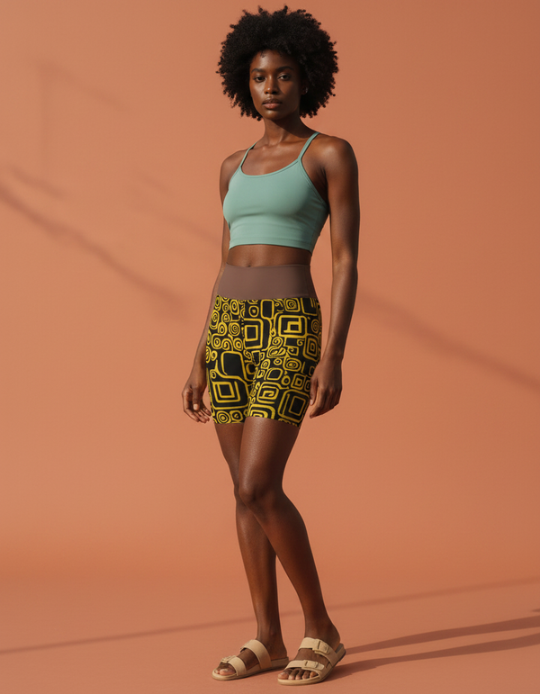 Yoga Shorts in Aureole