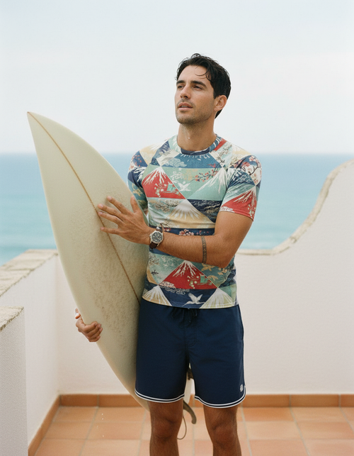 Rhodonite Zenith Rash Guard Men's Rashguard — Dripper