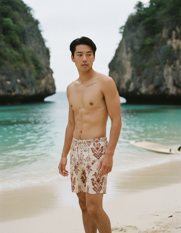 Men's Thai Silk Swim Trunks