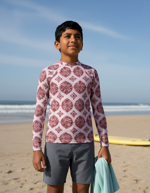 Youth Burnished Lilac Yuki youth rashguards