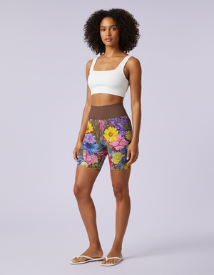 Meadow Yoga Shorts Yoga Shorts — Dripper