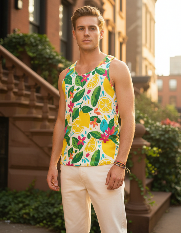 Citrus Burst Zesty Tank Top