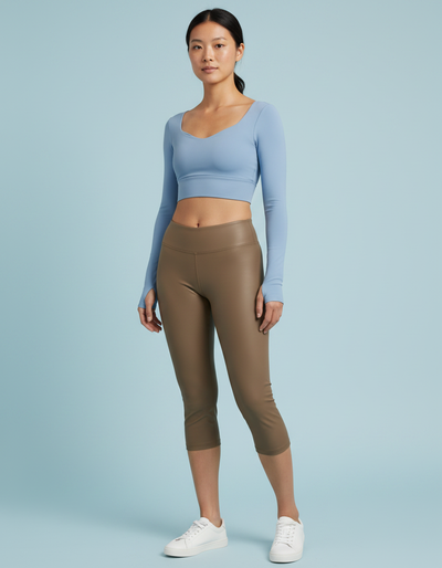 Leather Capri Leggings capri leggings