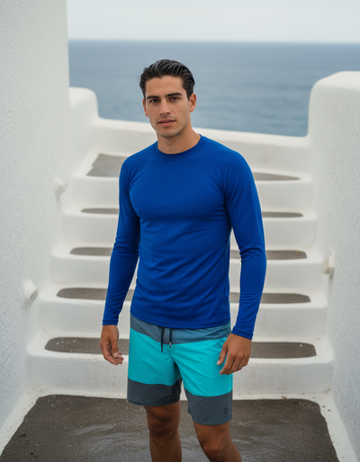 Men's Royal Blue rash guard