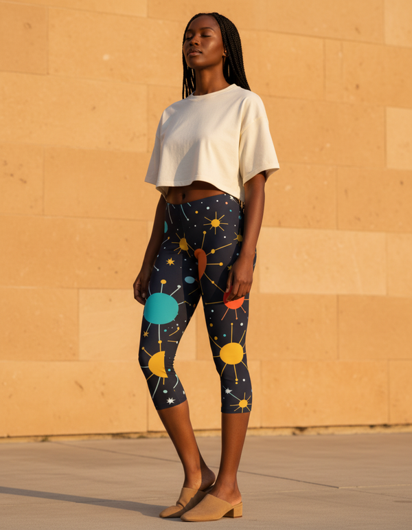 Nebula Capri Leggings Capri Leggings — Dripper