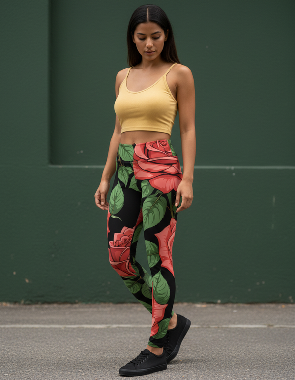 Petal Leggings Women's Leggings — Dripper
