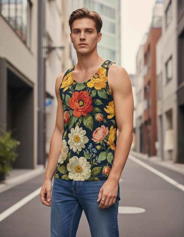 Fleuri Tank Top Men's Tank Top — Dripper
