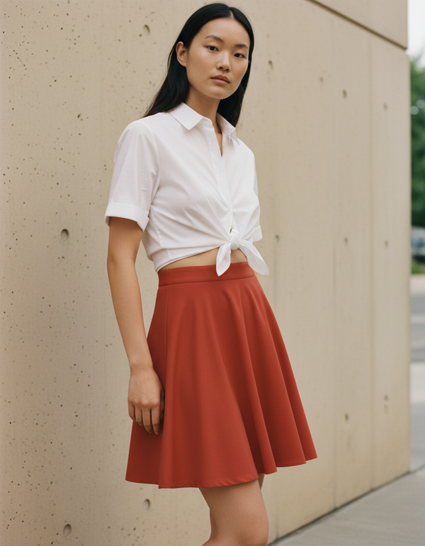 Skater Skirt in Paprika