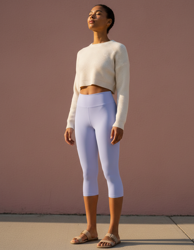 Periwinkle Capri Yoga Leggings capri yoga leggings