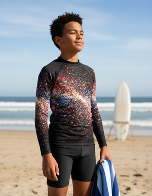 Pixelate Youth Rash Guard Youth Rash Guard — Dripper
