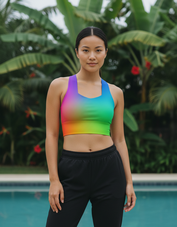 Chroma longline sports bras