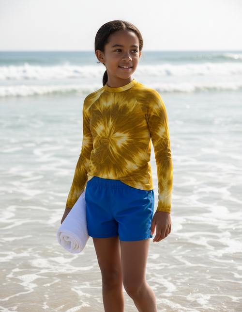 Yellow Glacier Youth Rash Guard Youth Rash Guard — Dripper