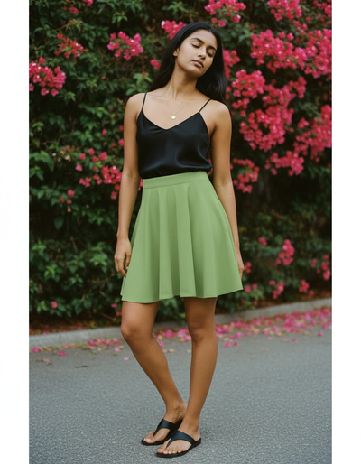 Asparagus Skater Skirt skater skirt