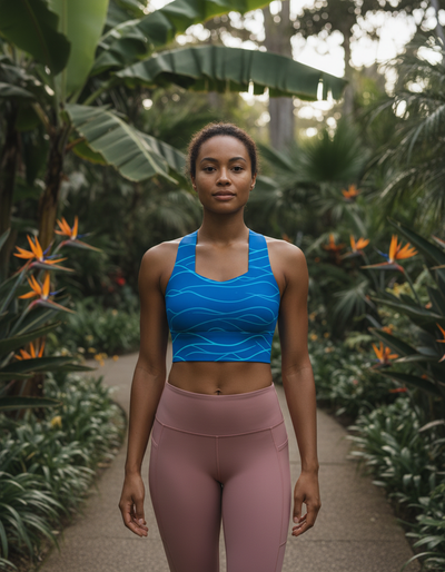 Aqua Longline Sports Bra longline sports bra