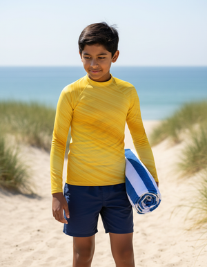 Youth Yellow Spectrum youth rashguards