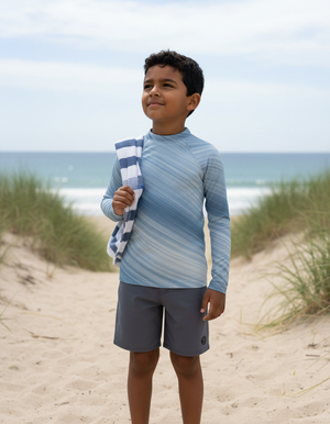 Blue Aura Spectrum Kids Rash Guard Kids Rash Guard — Dripper